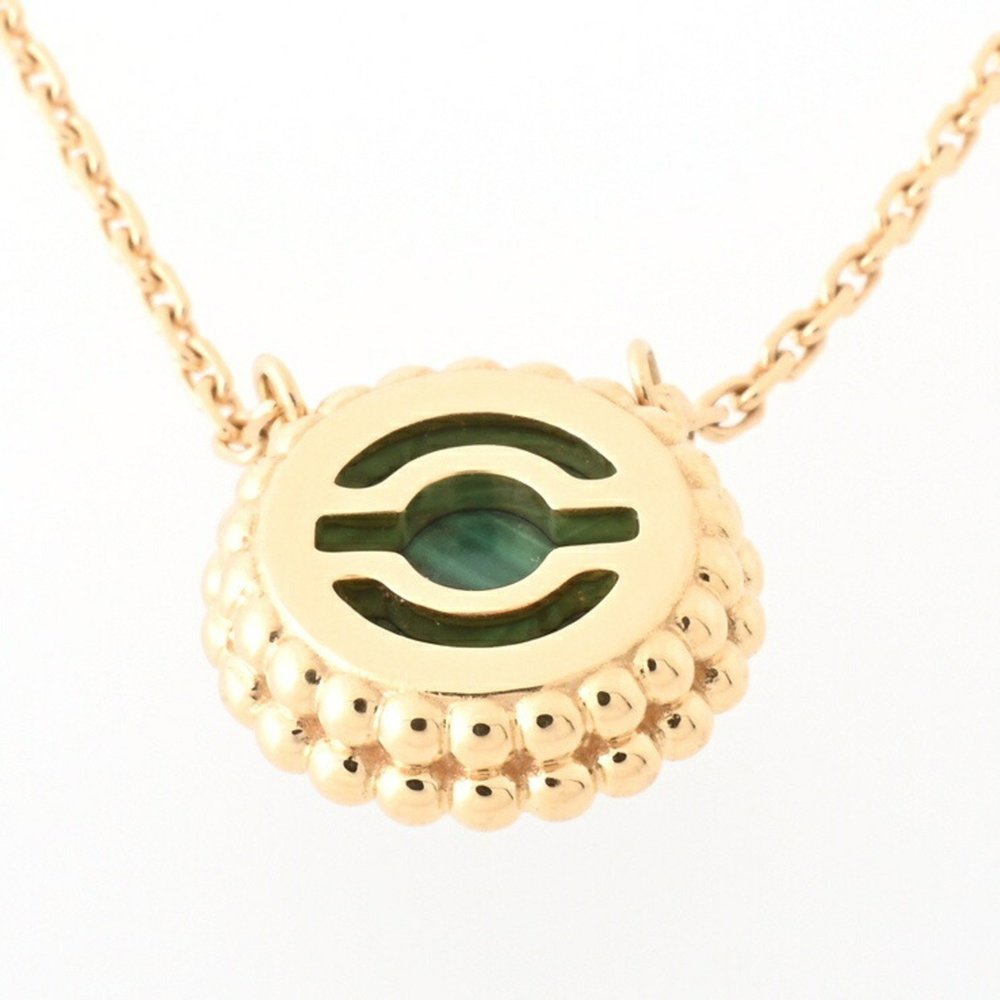 VAN CLEEF & ARPELS Perlée Couleurs Pendant Necklace Malachite Au750 K18YG - Picture 7 of 10